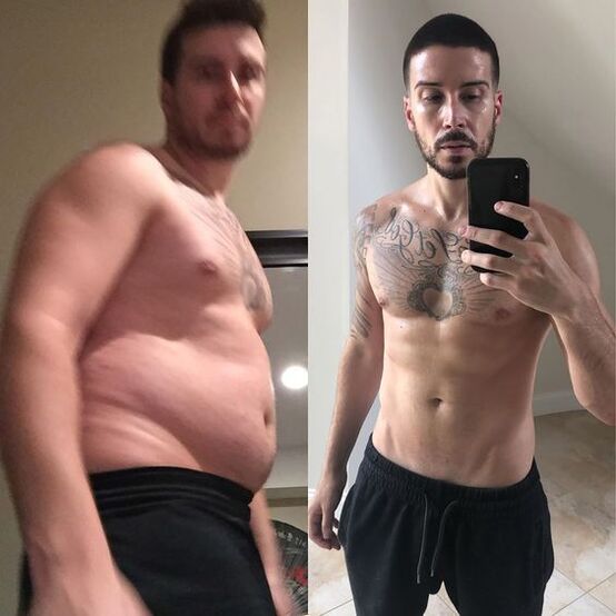 before and after keto Matcha treatment